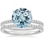 18KW Aquamarine Ballad Diamond Bridal Set (1/3 ct. tw.), smalltop view