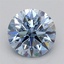1.03 Ct. Fancy Intense Blue Round Lab Grown Diamond