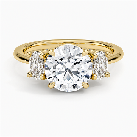 Oval-Cut Three Stone Diamond Ring