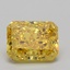 1.95 Ct. Fancy Vivid Yellow Radiant Lab Grown Diamond