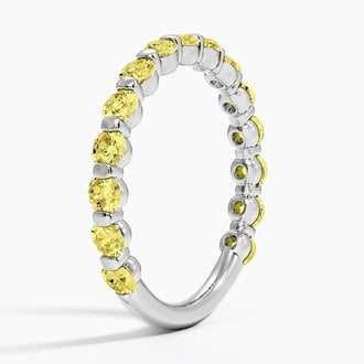 Yellow Lab Diamond Ring (1 ct. tw.) in Platinum