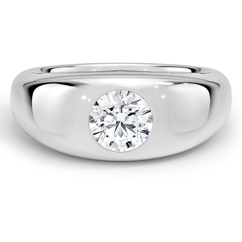 Margot Bezel Ring in Platinum
