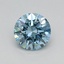 0.42 Ct. Fancy Vivid Blue Round Lab Grown Diamond