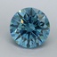 1.20 Ct. Fancy Vivid Malibu Blue Round Lab Grown Diamond