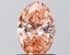 1.41 Ct. Fancy Intense Orangy Pink Oval Lab Grown Diamond