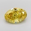 5.10 Ct. Fancy Vivid Yellow Oval Lab Grown Diamond