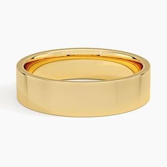 Low Profile Flat Wedding Band