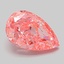 2.07 Ct. Fancy Vivid Pink Pear Lab Grown Diamond
