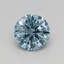 0.39 Ct. Fancy Vivid Blue Round Lab Grown Diamond
