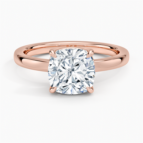 14K Rose Gold Dara Low-Profile Solitaire Ring