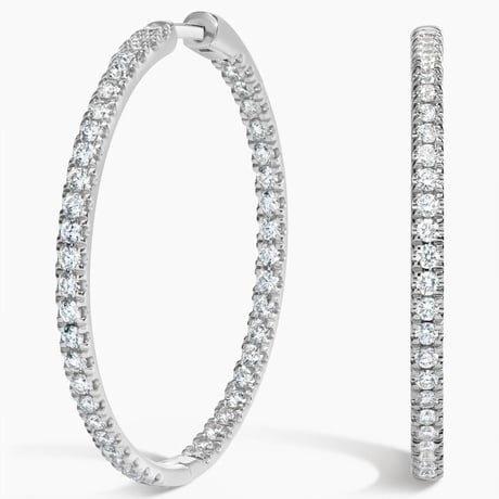 Perfect Luxe Hoop Diamond Earrings
