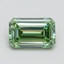 1.84 Ct. Fancy Vivid Green Emerald Lab Grown Diamond