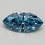 1.61 Ct. Fancy Vivid Blue Marquise Lab Grown Diamond