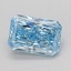 1.06 Ct. Fancy Vivid Blue Radiant Lab Grown Diamond
