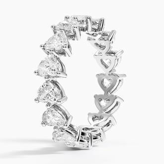 Heart Shaped Eternity Lab Diamond Ring (3 ct. tw.)