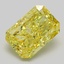 5.20 Ct. Fancy Vivid Yellow Radiant Lab Grown Diamond
