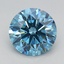 1.86 Ct. Fancy Vivid Blue Round Lab Grown Diamond