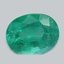 9.0x7.1mm  Green  Oval   Emerald