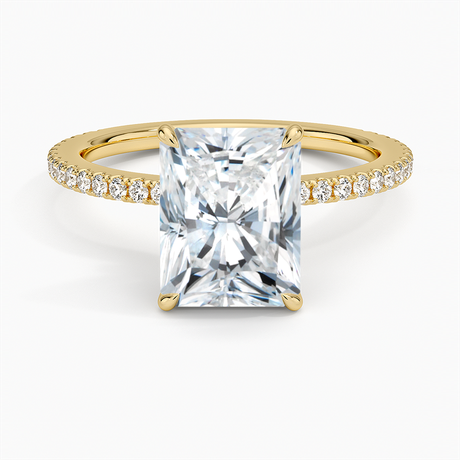 18K Yellow Gold Demi Three-Quarter Coverage Diamond Ring (1/3 ct. tw.)