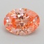 1.40 Ct. Fancy Vivid Pink Oval Lab Grown Diamond