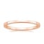14K Rose Gold 1.5mm Quattro Wedding Ring, smalltop view