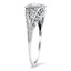 The Advika Ring, smalltop view on a hand