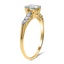 The Alexandria Ring, smalltop view on a hand