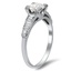 The Emera Ring, smalltop view on a hand