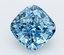 3.01 Ct. Fancy Vivid  Blue Cushion Lab Grown Diamond