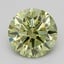 1.07 Ct. Fancy Vivid  Green Round Lab Grown Diamond