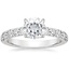 18K White Gold Anthology Half-Coverage Diamond Ring (1/2 ct. tw.), smalltop view