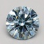 1.54 Ct. Fancy Intense Blue Round Lab Grown Diamond
