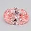 1.60 Ct. Fancy Vivid  Pink Oval Lab Grown Diamond