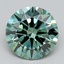 2.48 Ct. Fancy Vivid Green Round Lab Grown Diamond