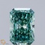 2.16 Ct. Fancy Vivid Green Radiant Lab Grown Diamond