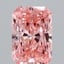1.45 Ct. Fancy Vivid Pink Radiant Lab Grown Diamond