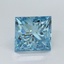 2.80 Ct. Fancy Vivid Blue Princess Lab Grown Diamond