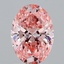 1.57 Ct. Fancy Vivid Pink Oval Lab Grown Diamond