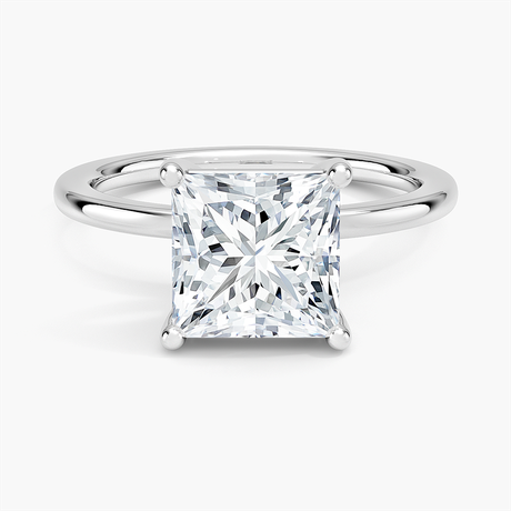 18K White Gold Perfect Fit 1.4mm Solitaire Ring