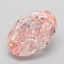5.04 Ct. Fancy Vivid  Pink Oval Lab Grown Diamond