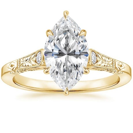 14K Yellow Gold Valentina Diamond Ring