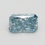 1.09 Ct. Fancy Vivid Blue Radiant Lab Grown Diamond