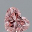 0.90 Ct. Fancy Vivid Pink Heart Lab Grown Diamond