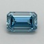 1.14 Ct. Fancy Vivid Blue Emerald Lab Grown Diamond
