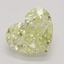 0.70 Ct. Fancy Light Yellow Heart Diamond