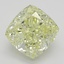 6.22 Ct. Fancy Yellow Cushion Diamond