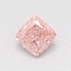 0.53 Ct. Fancy Vivid Pink Cushion Lab Grown Diamond