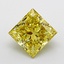 3.36 Ct. Fancy Intense  Yellow Princess Lab Grown Diamond