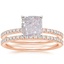 14K Rose Gold Ballad Diamond Bridal Set (1/3 ct. tw.)