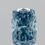1.02 Ct. Fancy Vivid Blue Cushion Lab Grown Diamond